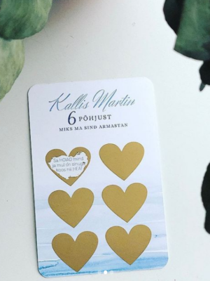 6 põhjust miks käsitöö kaart kraabitav valentinipäeva sõbrapäeva kaart sinine kuldnesüdamed