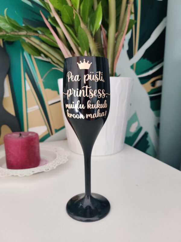 Personaliseeritav personaalne nimeline pokaal oma tekstiga valge must veinipokaal kingitus shampusepokaal