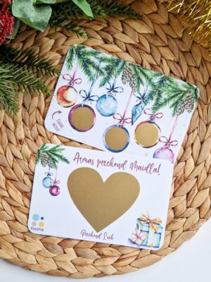 personaalne jõulukaart kraabitav