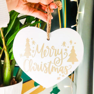 valge puidust silt riputatav ehe kaunistus uksesilt dekoratsioon jõulud