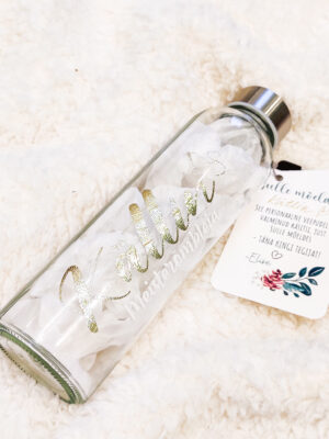 kingitus nimeline veepudel klaasist joogipudel spordipudel trennipudel personaalne kraapsu nimeline, kingiidee emale, isale, lapsele, õele, naisele, mehele, kingitus