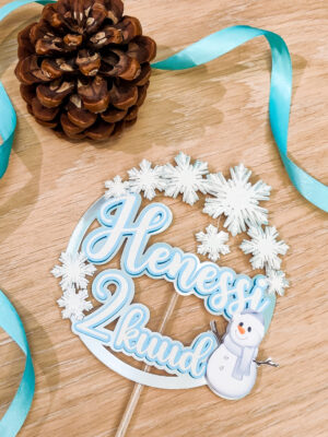 koogitopper lumehelbed talv lumemem, tüdrukule poisile minisünnipäev beebi lapsed sünnipäev kaunitus peodekoratsioonid tordikaunists