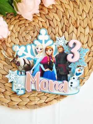 elsa ja anna ja olafiga koogitopper frozen tegelased