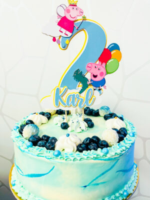 põrsas peppa koogitopper george peppa pig sinine tort kaunistus tordikaunistus sünnipäev lapsed poilsile