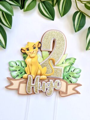 lõvikuningas simba tordikaunistus topper tordile peodekoratsioonid