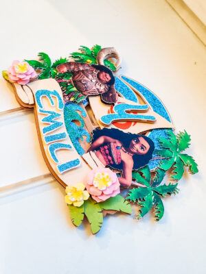 sünnipäev koogitopper poisile tüdrukule moana vaiana troopiline lapsed multikas tordi kaunistus pidu peodekoratsioon peokaunistus