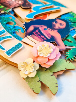 sünnipäev koogitopper poisile tüdrukule moana vaiana troopiline lapsed multikas tordi kaunistus pidu peodekoratsioon peokaunistus