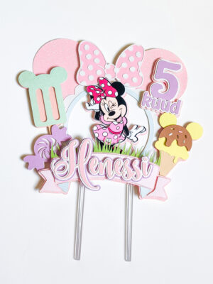 Miki Hiir Minnie temaatiline sünnipäev koogitopper tüdrukule lapsed multikas tordi kaunistus pidu peodekoratsioon peokaunistus