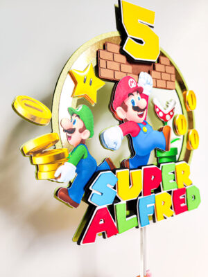super mario luigi mario kart sünnipäev koogitopper poisile tüdrukule lapsed multikas tordi kaunistus pidu peodekoratsioon peokaunistus