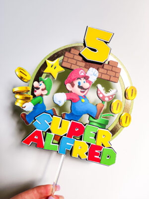 super mario luigi mario kart sünnipäev koogitopper poisile tüdrukule lapsed multikas tordi kaunistus pidu peodekoratsioon peokaunistus