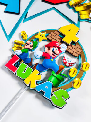 super mario luigi mario kart sünnipäev koogitopper poisile tüdrukule lapsed multikas tordi kaunistus pidu peodekoratsioon peokaunistus