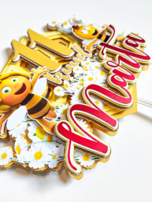 mesilane maia mesilased mesimumm temaatiline sünnipäev koogitopper tüdrukule lapsed multikas tordi kaunistus pidu peodekoratsioon peokaunistus