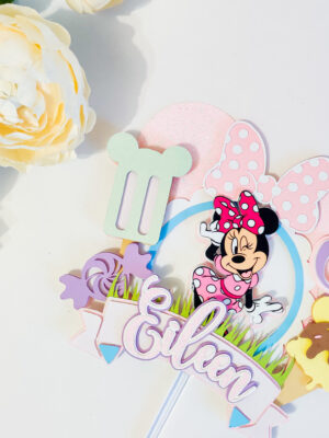 Miki Hiir Minnie temaatiline sünnipäev koogitopper tüdrukule lapsed multikas tordi kaunistus pidu peodekoratsioon peokaunistus