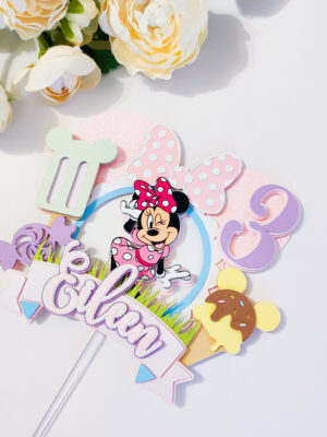 Miki Hiir Minnie temaatiline sünnipäev koogitopper tüdrukule lapsed multikas tordi kaunistus pidu peodekoratsioon peokaunistus