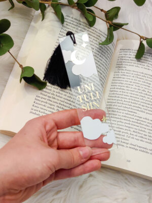 järjehoidja läbipaistev käsitöö kingitus naisele sõbrannale kingituseks uni tuli siin läbipaistev akrüülklaas akrüül pleksiklaas pvc pilved tähed