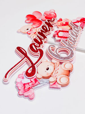 Sõbrapäev koogitopper valentinipäev sünnipäev tordikaunistus torditopper lapsed minisünnipäev kuu sünnipäev peokaunitused peodekoratsioonid tüdrukule poisile südamed mõmmid kingitused 14 veebruar