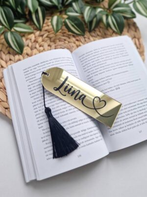 kuldne stiilne efektne järjehoidja nimeline