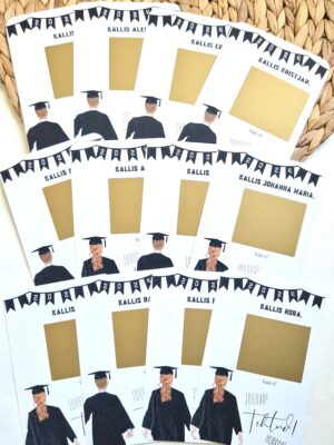 Koolilõpetaja kraabitav kaart gümnaasiumi, põhikooli, ülikooli lõpetaja kingitus. Õnnitluskaart Motiveeriva sõnumiga kaart Kingiidee