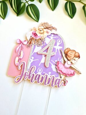 baleriini tantsija topper tüdrukule roosa