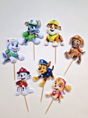 paw patrol käpapatrull lauakaunistused dekoratsioonid suupistetikud