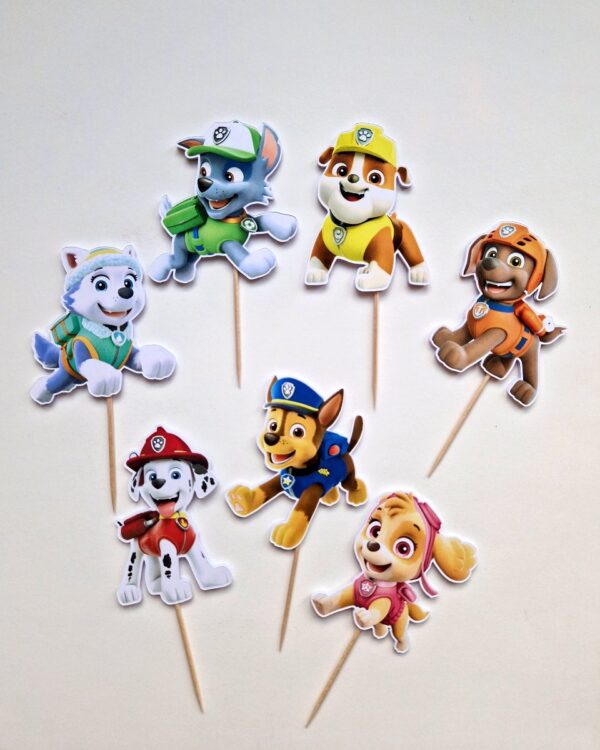 paw patrol käpapatrull lauakaunistused dekoratsioonid suupistetikud