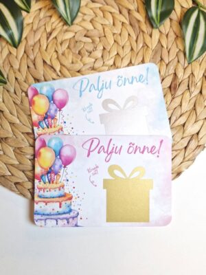 Kraabitav Sünnipäevakaart