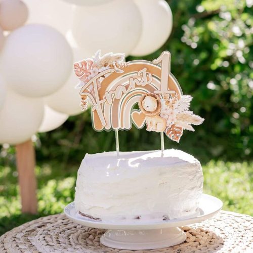 boho vikerkaar lõvi boheemlaslik mõmmi temaatiline sünnipäev koogitopper tüdrukule lapsed multikas tordi kaunistus pidu peodekoratsioon peokaunistus